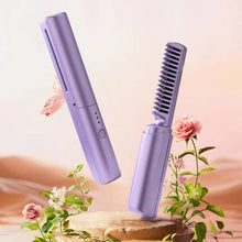 Carica l'immagine nel visualizzatore di Gallery, Mini Spazzola piastra per capelli ricaricabile portatile