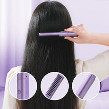 Carica l'immagine nel visualizzatore di Gallery, Mini Spazzola piastra per capelli ricaricabile portatile