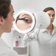 Carica l'immagine nel visualizzatore di Gallery, Specchio con Lente d'Ingrandimento LED con Braccio Flessibile e Ventosa Mizoom