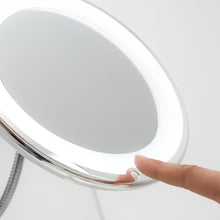 Carica l'immagine nel visualizzatore di Gallery, Specchio con Lente d'Ingrandimento LED con Braccio Flessibile e Ventosa Mizoom
