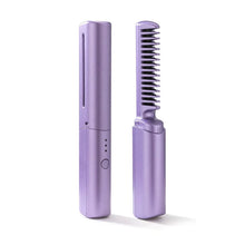 Carica l'immagine nel visualizzatore di Gallery, Mini Spazzola piastra per capelli ricaricabile portatile