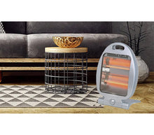 Lade das Bild in den Galerie-Viewer, Stufa elettrica caldobagno stufetta alogena quarzo termoventilatore JORDAN 800W