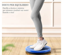 Carica l'immagine nel visualizzatore di Gallery, Disco Yoga Oscillante Per Vita Cuscino Equilibrio Pilates Propriocettivo Fitness