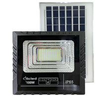 Carica l'immagine nel visualizzatore di Gallery, Faro LED Solare 100W Con Pannello Solare Indicatore Carica Luce Fredda Clicled