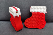 Carica l'immagine nel visualizzatore di Gallery, Pop It Calza della Befana Portachiavi Ciondolo Cerniera Antistress Gioco