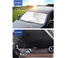 Carica l'immagine nel visualizzatore di Gallery, Parasole per auto parabrezza anteriore ombrello portatile pieghevole 130x75cm