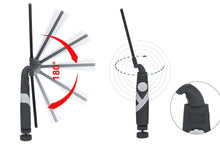 Carica l'immagine nel visualizzatore di Gallery, Lampada torcia led cob magnetica lavoro portatile rotante ricaricabile usb