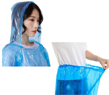 Carica l'immagine nel visualizzatore di Gallery, Impermeabile Pioggia Uomo Donna Monouso Anti Acqua Cappuccio Pantalone Tg Unica