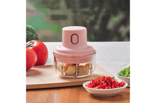 Carica l'immagine nel visualizzatore di Gallery, Mini Tritatutto Elettrico Macinatore 3 Lame 250ml Senza Fili Ricarica USB E-186