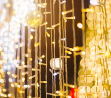 Carica l'immagine nel visualizzatore di Gallery, Tenda Luminosa Natalizia 3x2.70M Cascata Luci Di Natale LED Luce Calda