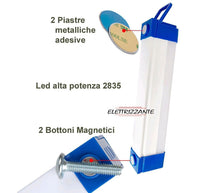 Carica l'immagine nel visualizzatore di Gallery, Lampada Emergenza LED Luce Fredda 17CM Batteria Ricaricabile Torcia Portatile