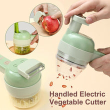 Carica l'immagine nel visualizzatore di Gallery, Robot da cucina 4 in 1 Tritatrice per verdure Set di tagliaverdure elettrico