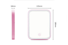 Carica l'immagine nel visualizzatore di Gallery, Specchio trucco con luce led make up portatile illuminato touch B0250