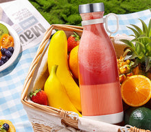 Carica l'immagine nel visualizzatore di Gallery, Mini Frullatore Portatile USB Da Viaggio Succo Frutta Mixer Frullati 300ML