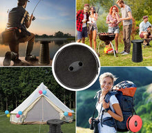 Carica l'immagine nel visualizzatore di Gallery, Sgabello Telescopico Pieghevole Regolabile Portatile Da Viaggio Campeggio Pesca