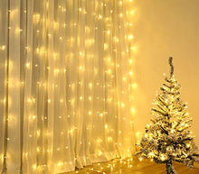 Carica l'immagine nel visualizzatore di Gallery, Tenda Luminosa Natalizia 3x2.70M Cascata Luci Di Natale LED Luce Calda