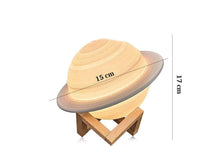 Carica l'immagine nel visualizzatore di Gallery, Diffusore Aromi Ambiente Lampada Led USB Luce Notte Tema Saturno Umidificatore