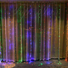 Carica l'immagine nel visualizzatore di Gallery, Tenda Luminosa Natalizia NATALE LUCI 3m x 100cm led PROLUNGABILE PIOGGIA