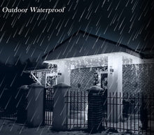 Carica l'immagine nel visualizzatore di Gallery, Tenda Luminosa 64LED Catena Natalizia Cascata Di Luci Di Natale 3M Bianco Freddo