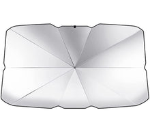 Carica l'immagine nel visualizzatore di Gallery, Parasole per auto parabrezza anteriore ombrello portatile pieghevole 130x75cm
