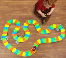 Carica l'immagine nel visualizzatore di Gallery, Pista Macchinine Luminosa Giocattolo Bambini Pista Flessibile Fluorescente 200PZ