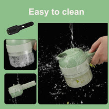 Carica l'immagine nel visualizzatore di Gallery, Robot da cucina 4 in 1 Tritatrice per verdure Set di tagliaverdure elettrico