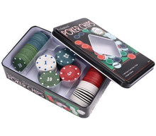 Carica l'immagine nel visualizzatore di Gallery, Set Di Fiches Per Poker Da 100 Chips Texas Holdem Scatola Metallo Gettone Dealer