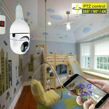 Carica l'immagine nel visualizzatore di Gallery, TELECAMERA IP CAM PTZ WIFI CAMERA DOME WIRELESS SPEED ZOOM YOOSEE LAMPADINA E27