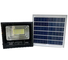 Carica l'immagine nel visualizzatore di Gallery, Faro LED Solare 200W Con Pannello Solare Indicatore Carica Luce Fredda Clicled