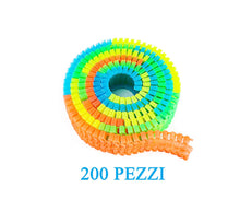Carica l'immagine nel visualizzatore di Gallery, Pista Macchinine Luminosa Giocattolo Bambini Pista Flessibile Fluorescente 200PZ