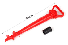 Carica l'immagine nel visualizzatore di Gallery, Picchetto per ombrellone 42cm trivella supporto base universale punta girevole