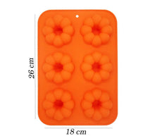 Carica l'immagine nel visualizzatore di Gallery, Stampo Per Ciambelle In Silicone 3pz Stampo Per Dolci Antiaderente Colorato