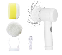Carica l'immagine nel visualizzatore di Gallery, Spazzola Elettrica Pulizia Cucina Piastrelle Bagno Rotante 3Testine Ricaricabile