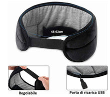 Carica l'immagine nel visualizzatore di Gallery, Maschera Fascia Bluetooth Per Occhi Maschera Viaggio Cuffie Wireless Sonno Q-YZ1