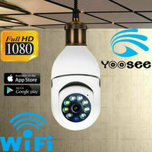 Carica l'immagine nel visualizzatore di Gallery, TELECAMERA IP CAM PTZ WIFI CAMERA DOME WIRELESS SPEED ZOOM YOOSEE LAMPADINA E27