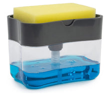 Carica l'immagine nel visualizzatore di Gallery, Dispenser Sapone Liquido Manuale Erogatore Spugna Piatti Distributore Detersivo