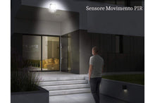 Carica l'immagine nel visualizzatore di Gallery, Faretto Led Esterno 20W Sensore Movimento Crepuscolare Regolabile Luce Fredda