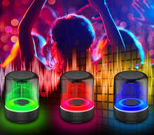 Carica l'immagine nel visualizzatore di Gallery, Mini Cassa Bluetooth Portatile con Luce LED RGB Ricaricabile USB Altoparlante