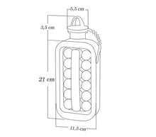 Carica l'immagine nel visualizzatore di Gallery, Stampo Per Ghiaccio In Bottiglia Palline Ghiaccio Contenitore 17 Cubetti A Sfere