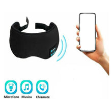 Carica l'immagine nel visualizzatore di Gallery, Maschera Fascia Bluetooth Per Occhi Maschera Viaggio Cuffie Wireless Sonno Q-YZ1