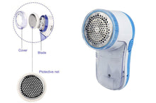 Carica l'immagine nel visualizzatore di Gallery, Levapelucchi elettrico portatile Rasoio per abiti e tessuti 3 lame rasalana 226