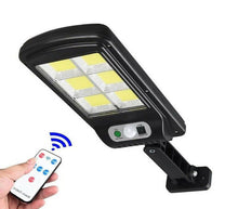 Carica l'immagine nel visualizzatore di Gallery, Faro Lampione Stradale Faro LED Pannello Solare Sensore Movimento 6 COB LED