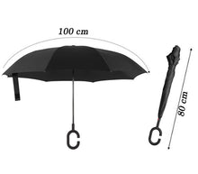Carica l'immagine nel visualizzatore di Gallery, Ombrello Inverso Reversibile Antivento Pioggia Apertura al Contrario Grande