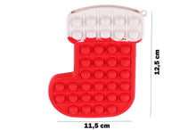 Carica l'immagine nel visualizzatore di Gallery, Pop It Calza della Befana Portachiavi Ciondolo Cerniera Antistress Gioco