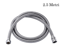 Carica l'immagine nel visualizzatore di Gallery, Tubo Doccia Flessibile 2.5M Attacco Universale Girevole Bagno Cromato 01982