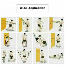 Carica l'immagine nel visualizzatore di Gallery, KIT 10 FASCE BANDE ELASTICHE ELASTICI FITNESS PALESTRA RESISTENZA MANIGLIE FORZA