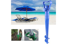 Carica l'immagine nel visualizzatore di Gallery, Picchetto per ombrellone 42cm trivella supporto base universale punta girevole