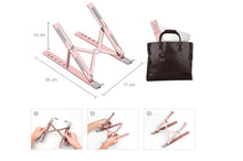 Carica l'immagine nel visualizzatore di Gallery, Supporto Portatile per PC Rosa Tablet Computer Base Pieghevole Regolabile