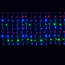 Carica l'immagine nel visualizzatore di Gallery, Tenda Luminosa Natalizia NATALE LUCI 3m x 100cm led PROLUNGABILE PIOGGIA