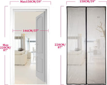Carica l'immagine nel visualizzatore di Gallery, Zanzariera con Magneti per Porte 150 x 220 CM - 130 x 240 CM Rete Fine Tenda mag